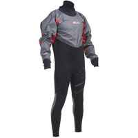Ballistic SEMI-DRY Zurück Zip Anzug Schwarz / Grau